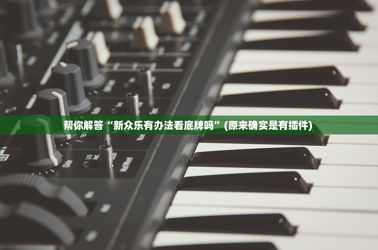 帮你解答“新众乐有办法看底牌吗”(原来确实是有插件) 