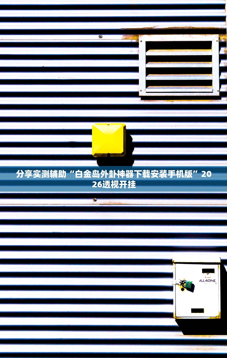 分享实测辅助“白金岛外卦神器下载安装手机版	”2026透视开挂