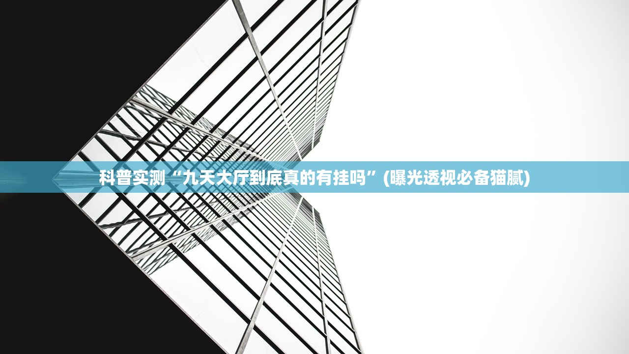 科普实测“九天大厅到底真的有挂吗”(曝光透视必备猫腻)
