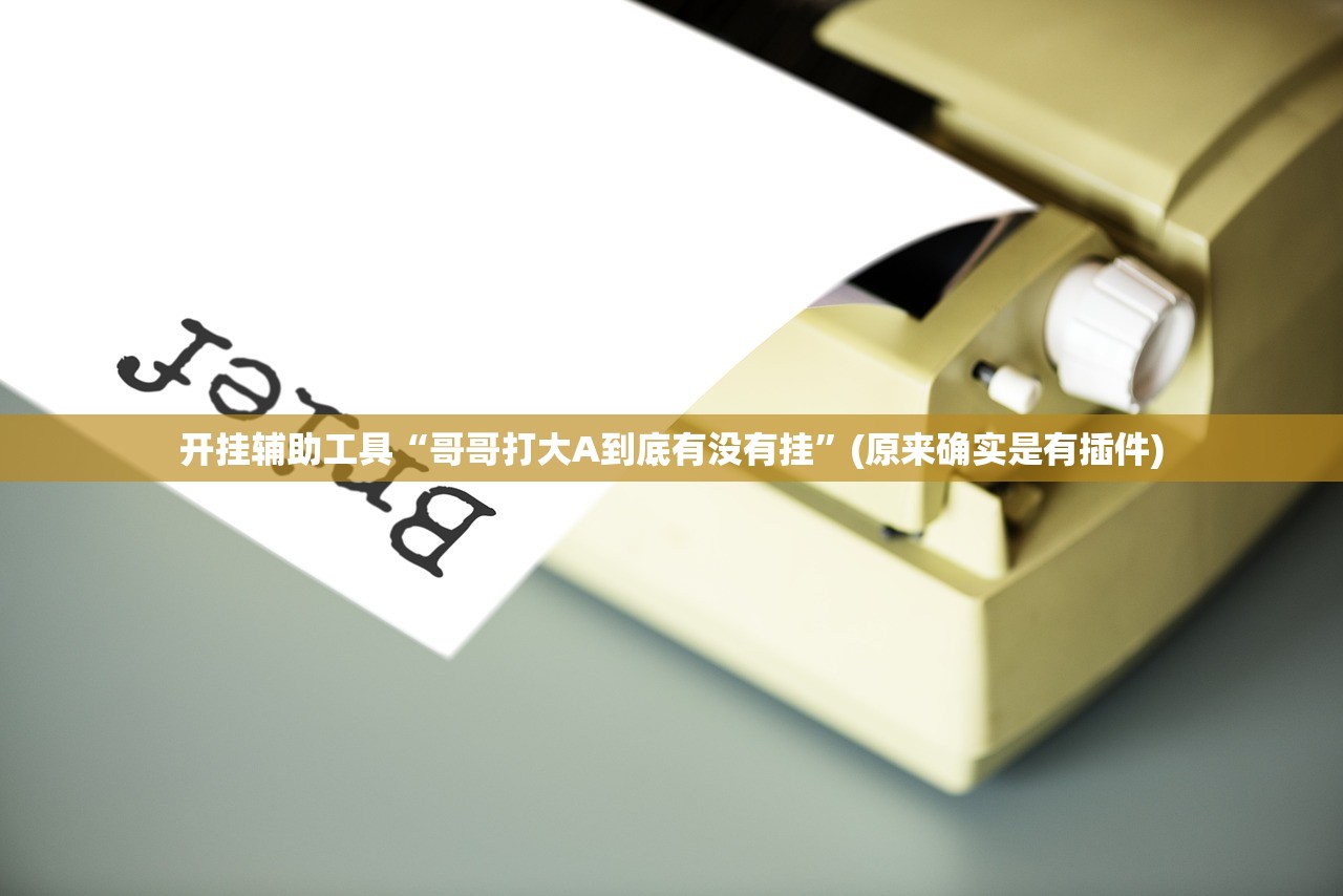 开挂辅助工具“哥哥打大A到底有没有挂	”(原来确实是有插件)