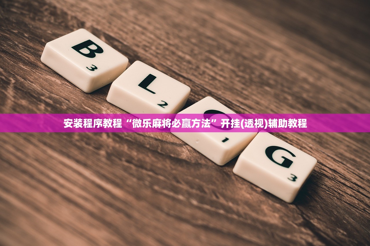 安装程序教程“微乐麻将必赢方法”开挂(透视)辅助教程