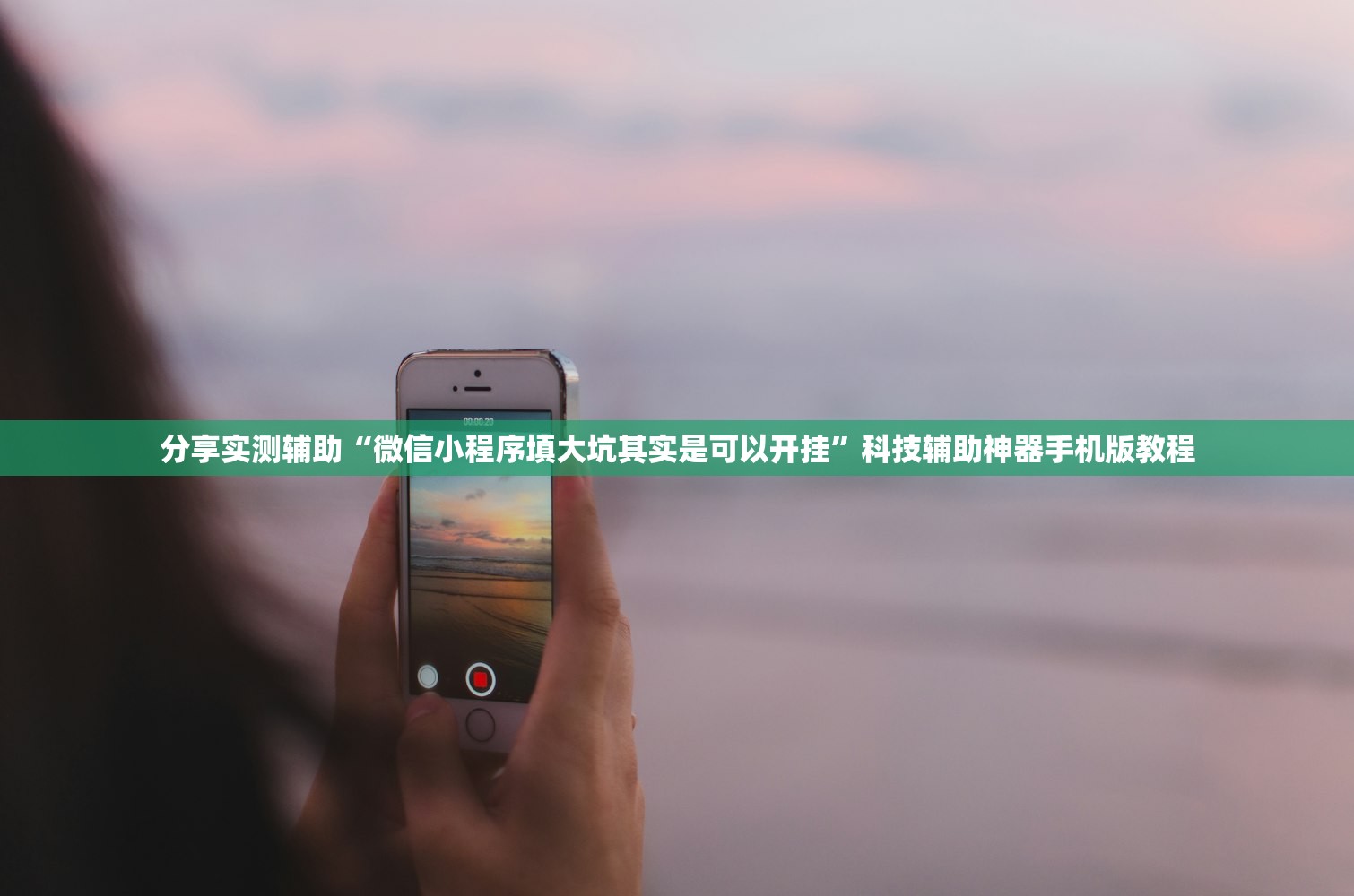 分享实测辅助“微信小程序填大坑其实是可以开挂”科技辅助神器手机版教程