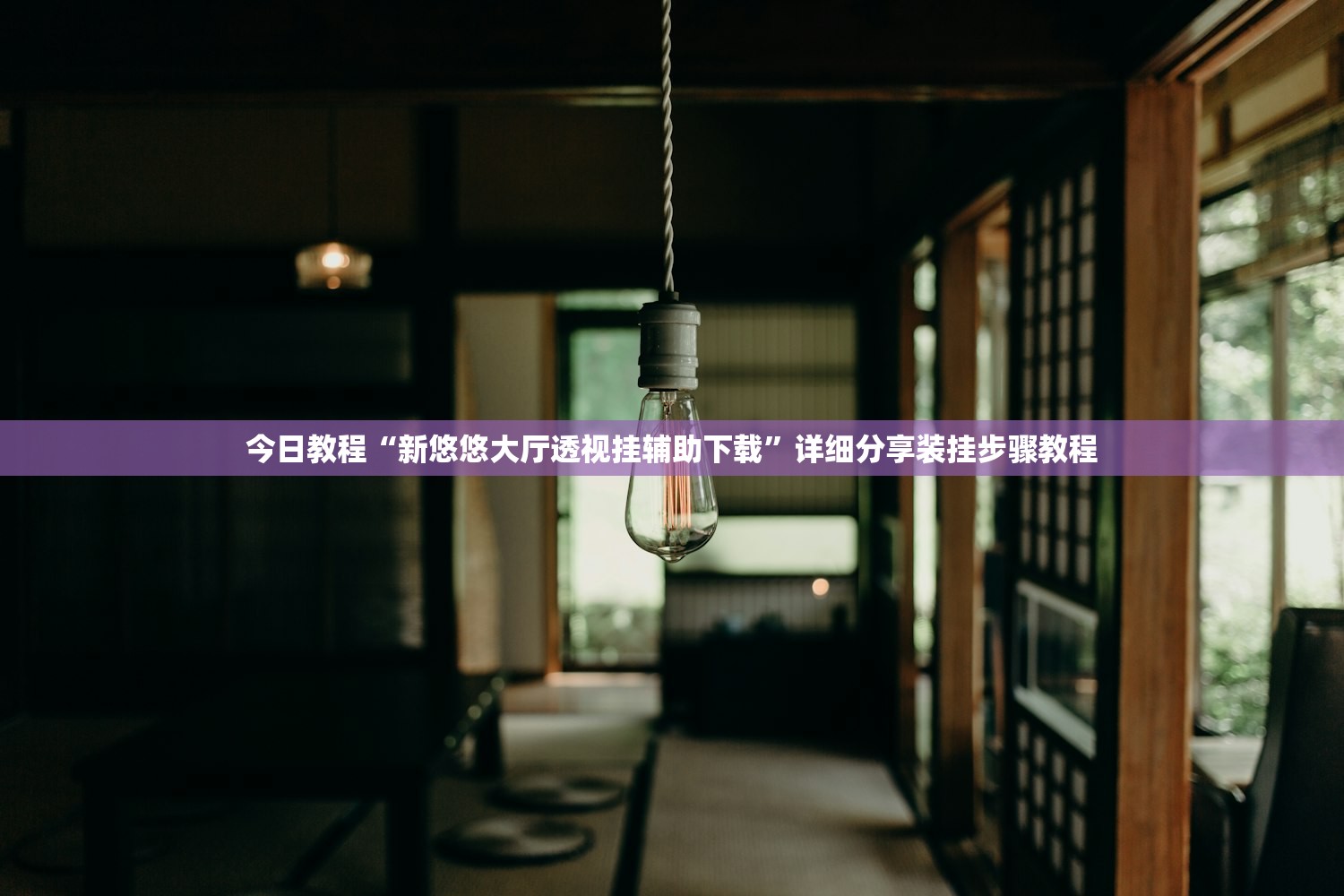 今日教程“新悠悠大厅透视挂辅助下载	”详细分享装挂步骤教程