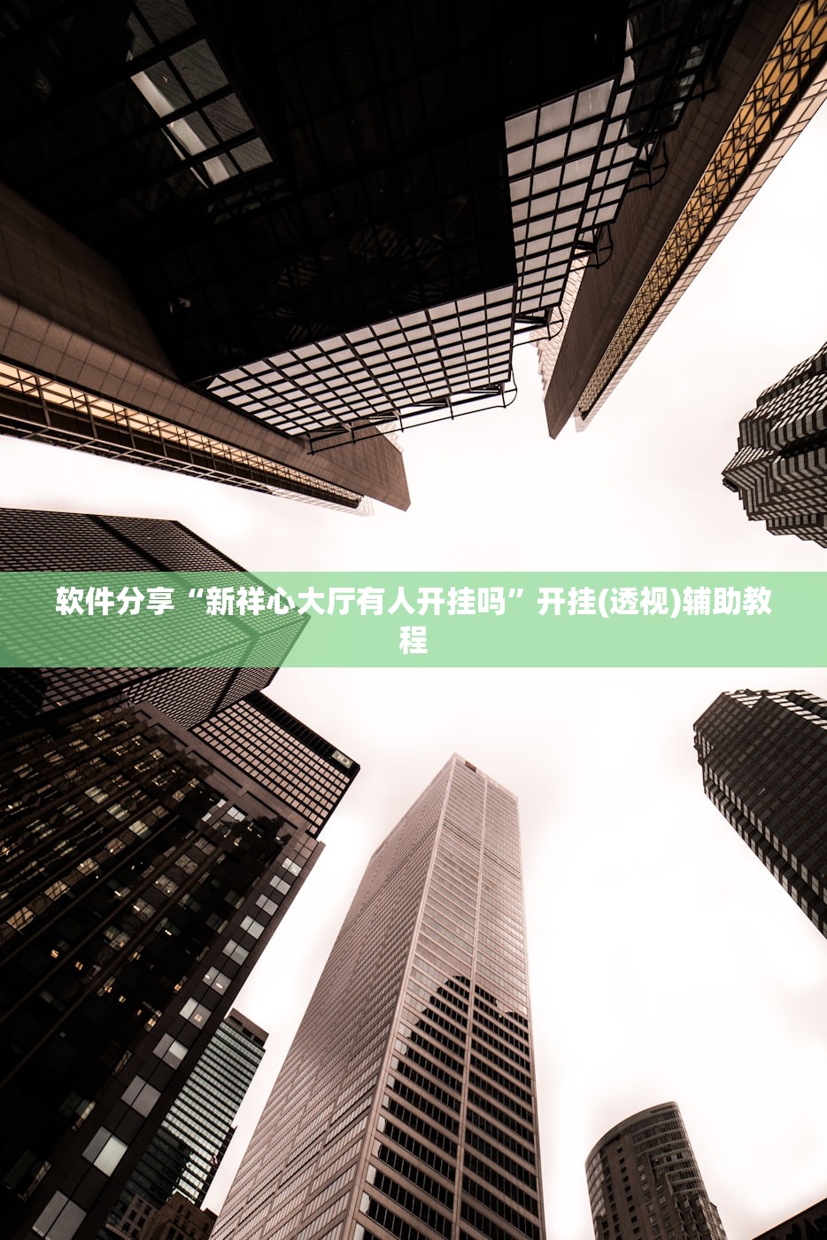 软件分享“新祥心大厅有人开挂吗”开挂(透视)辅助教程