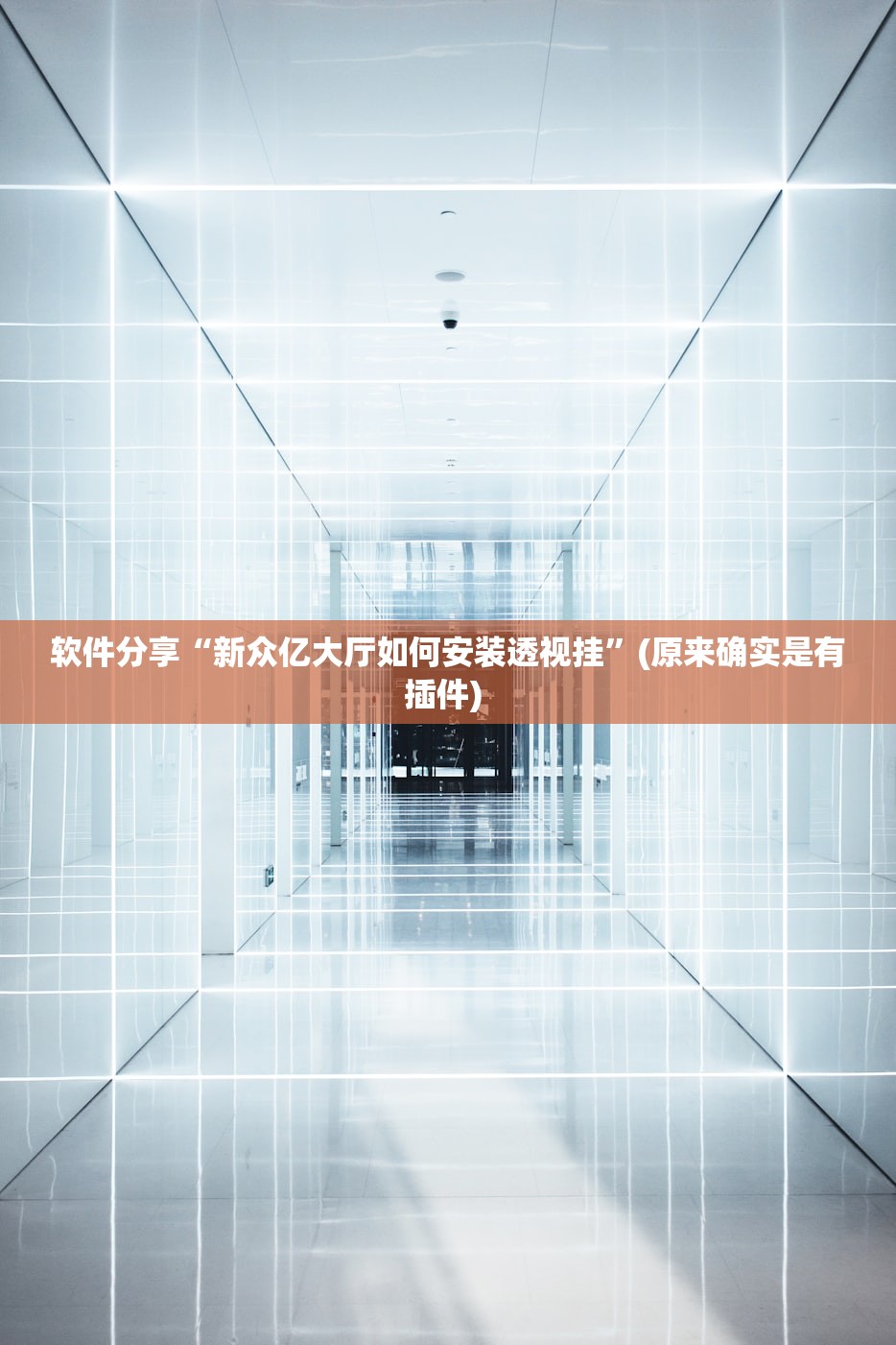 软件分享“新众亿大厅如何安装透视挂”(原来确实是有插件) 