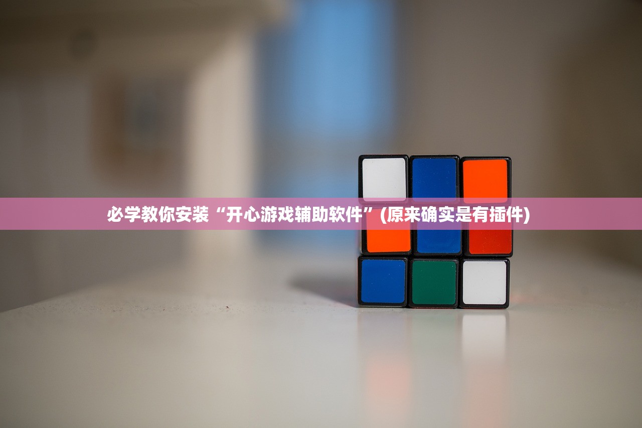 必学教你安装“开心游戏辅助软件	”(原来确实是有插件) 