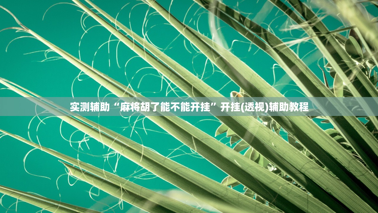 实测辅助“麻将胡了能不能开挂”开挂(透视)辅助教程