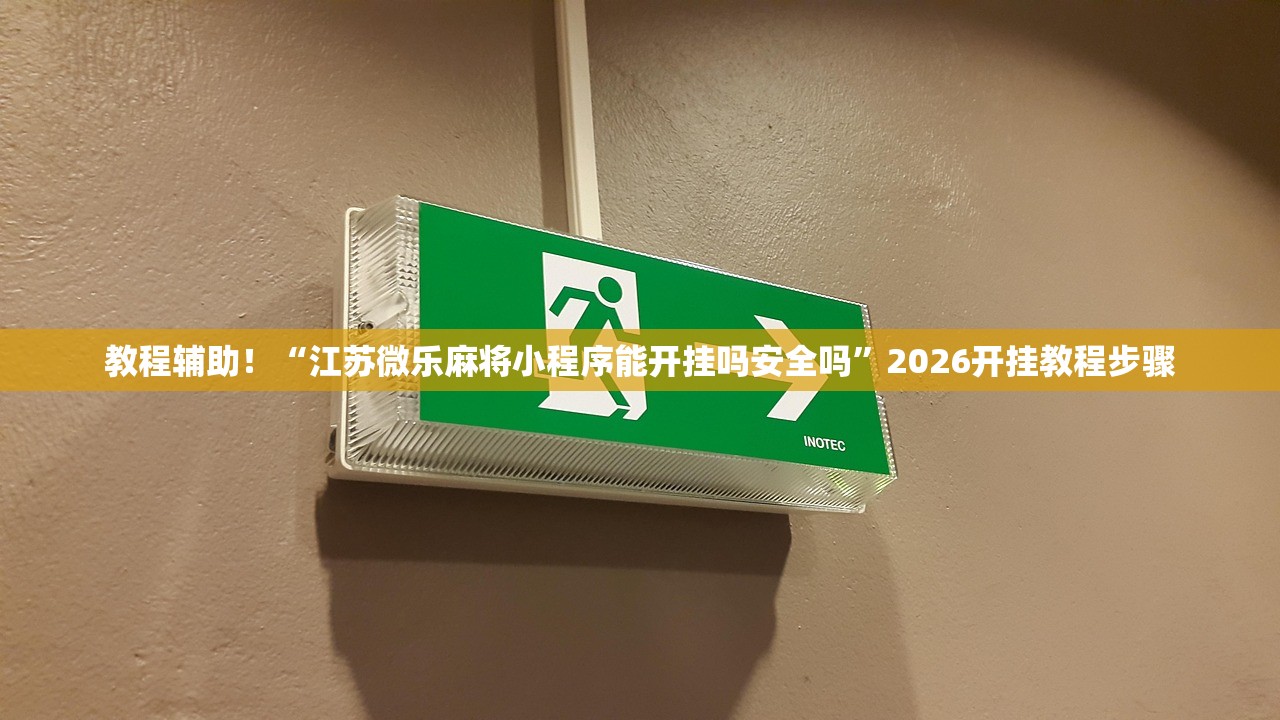 教程辅助！“江苏微乐麻将小程序能开挂吗安全吗	”2026开挂教程步骤