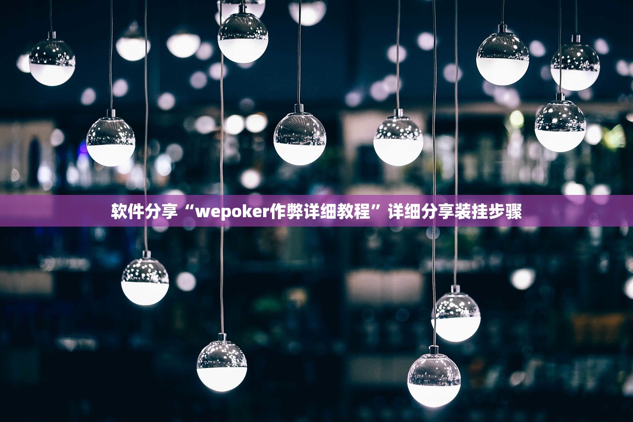 软件分享“wepoker作弊详细教程”详细分享装挂步骤
