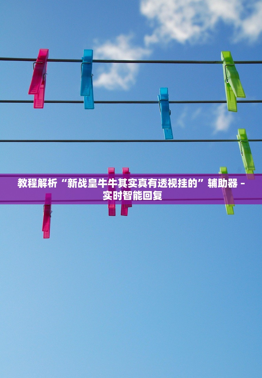 教程解析“新战皇牛牛其实真有透视挂的”辅助器 – 实时智能回复