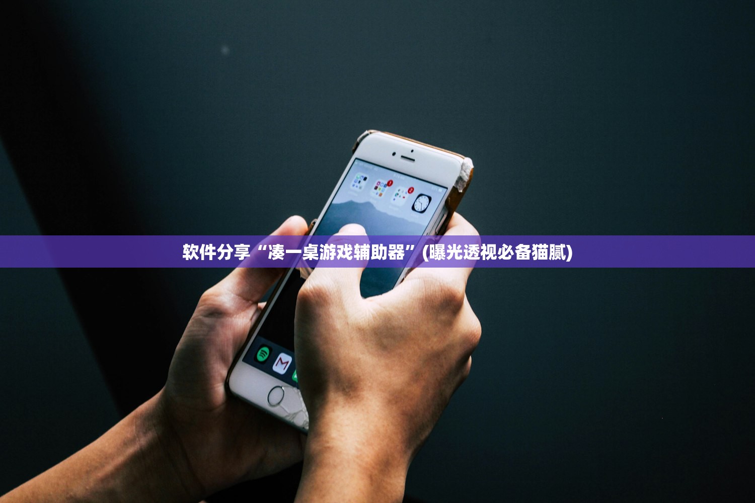 软件分享“凑一桌游戏辅助器”(曝光透视必备猫腻)