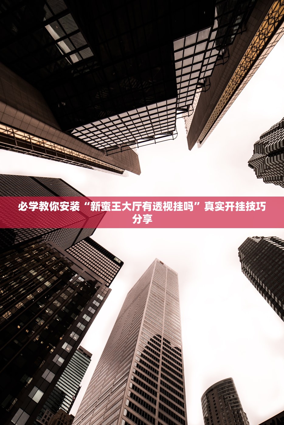 必学教你安装“新蛮王大厅有透视挂吗”真实开挂技巧分享