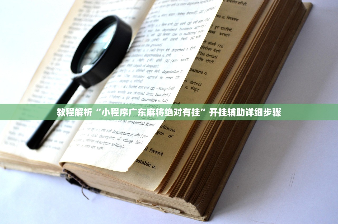 教程解析“小程序广东麻将绝对有挂”开挂辅助详细步骤