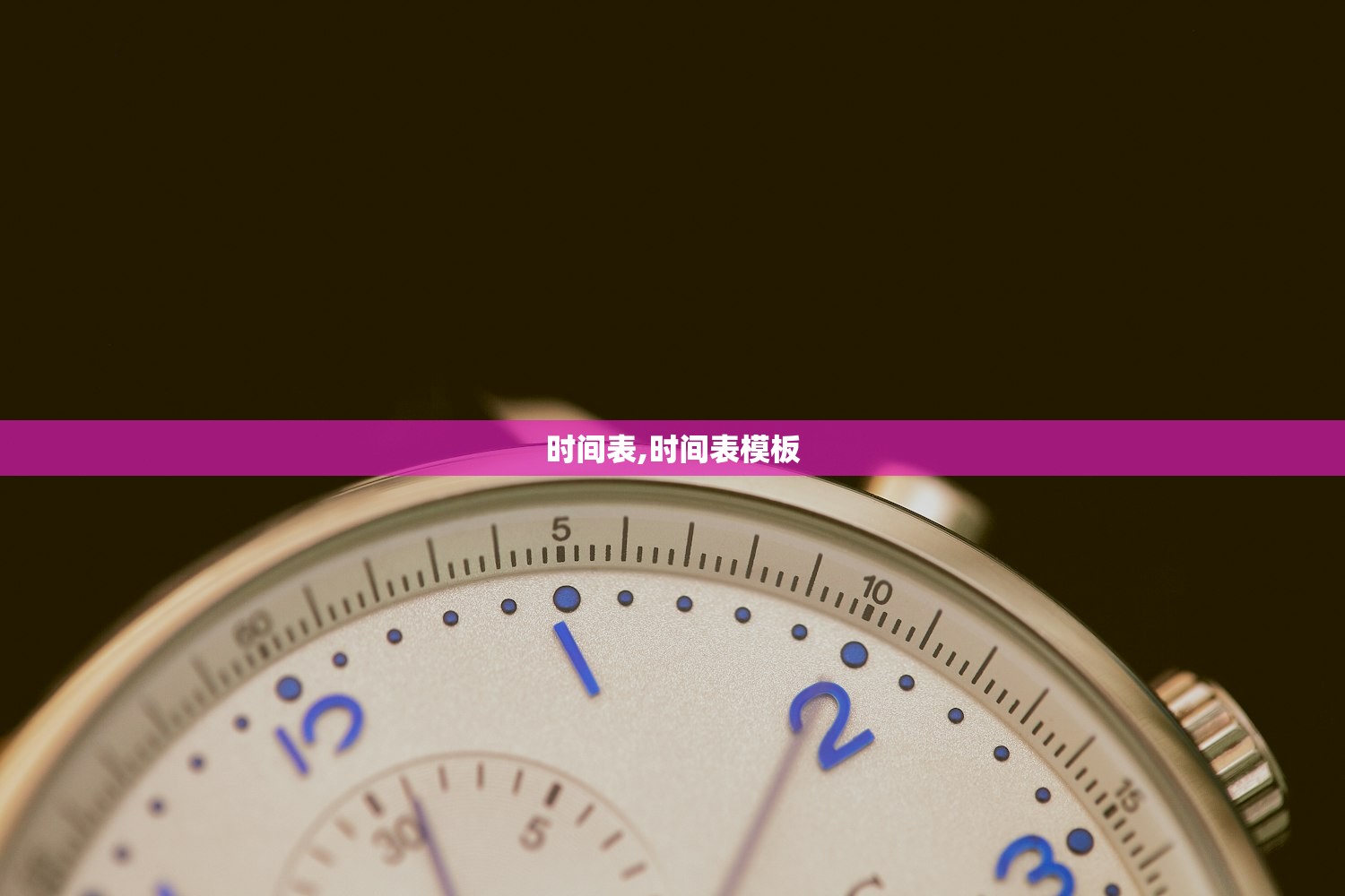 时间表,时间表模板