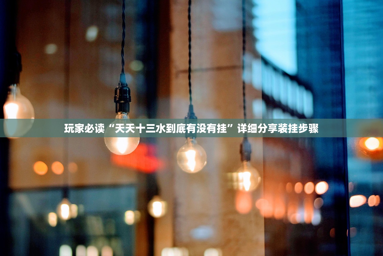 玩家必读“天天十三水到底有没有挂”详细分享装挂步骤