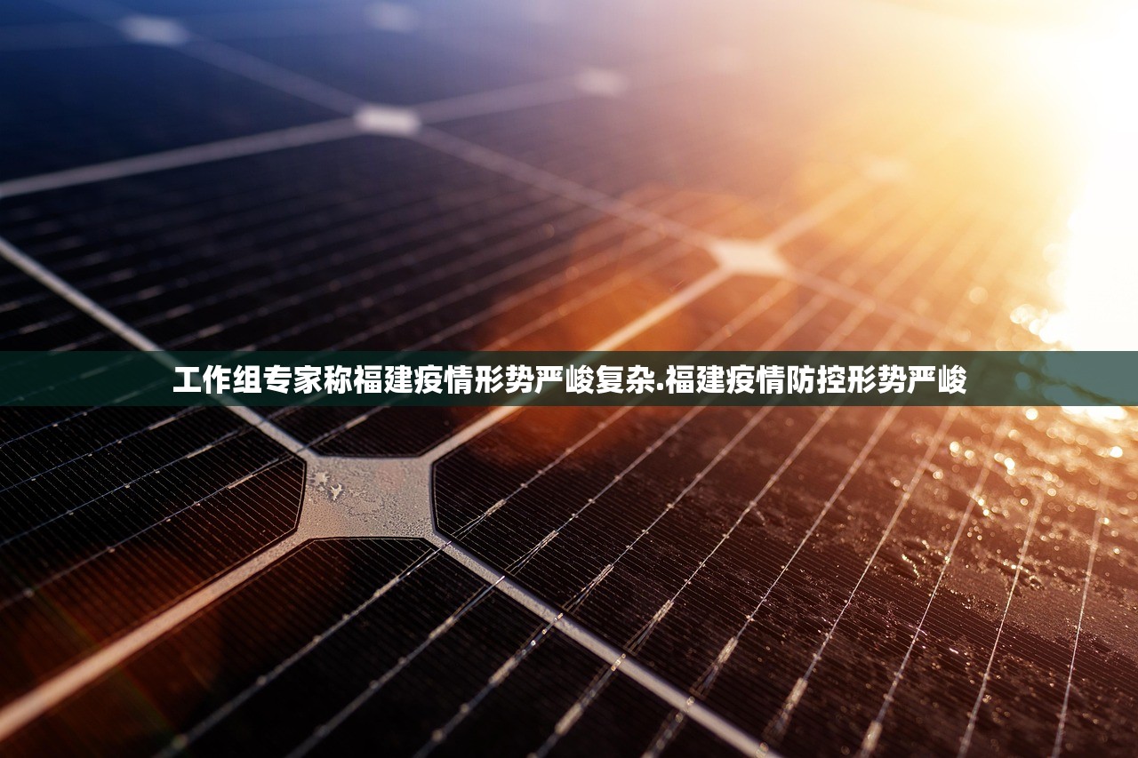 工作组专家称福建疫情形势严峻复杂.福建疫情防控形势严峻
