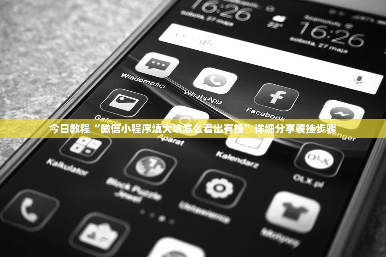 今日教程“微信小程序填大坑怎么看出有挂”详细分享装挂步骤