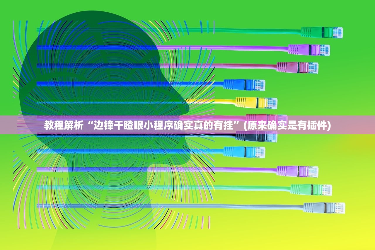 教程解析“边锋干瞪眼小程序确实真的有挂”(原来确实是有插件)