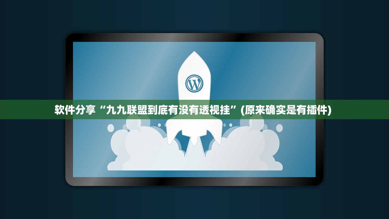 软件分享“九九联盟到底有没有透视挂”(原来确实是有插件) 